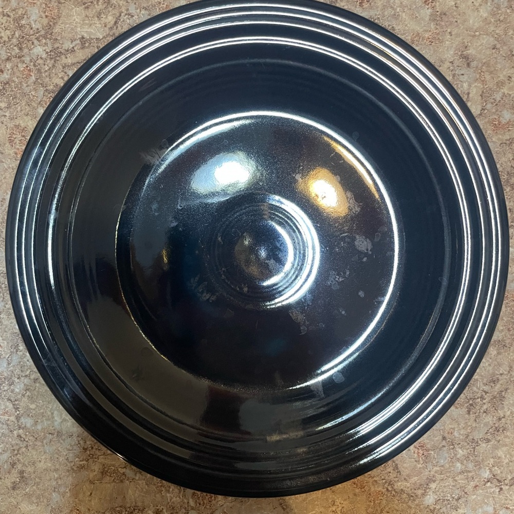 Black Fiesta Classic Rim Luncheon Plate